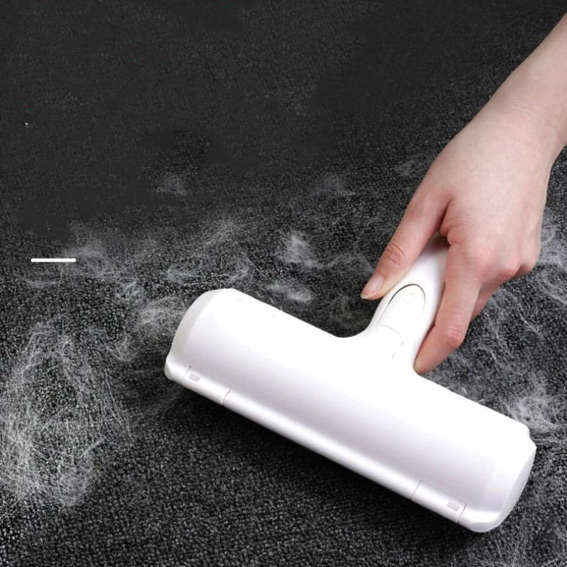 Chom-Rouleau autonettoyant pour poils d'animaux, poils de chat, charpie, une brosse à main, épilateu